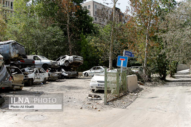 بازدید اصحاب رسانه از محل حمله صهیونیست‌ها در بازداشتگاه اوین