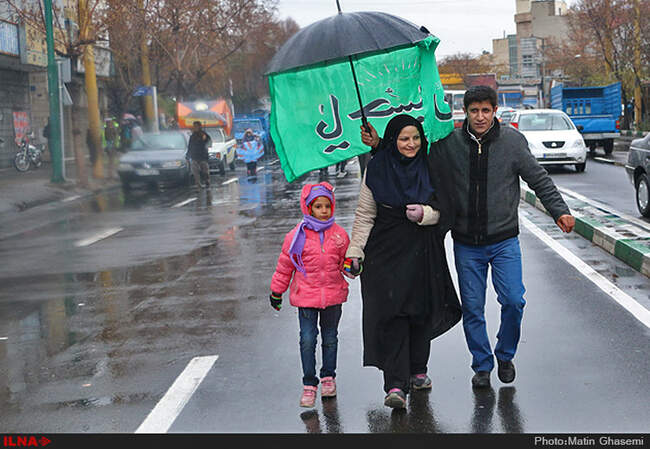 پیاده روی اربعین حسینی در تهران