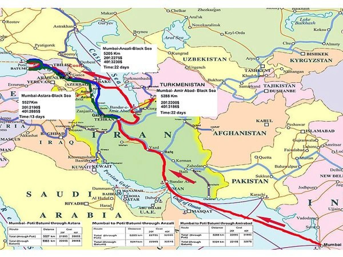 کریدور نستراک با محوریت ایران هزینه ترانزیت را برای تجار ارزان‌تر می‌کند/ ساخت اسکله رورو در بندر کاسپین تا سال 1400