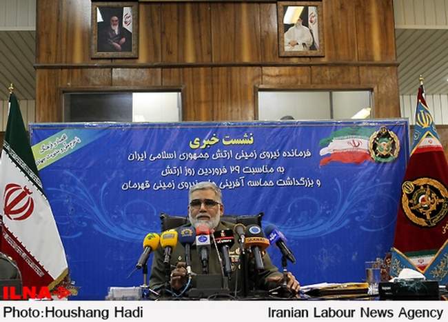 نشست خبری فرمانده نیروی زمینی ارتش