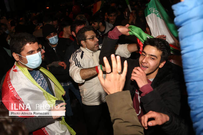 شادی مردم پس از صعود ایران به جام جهانی قطر