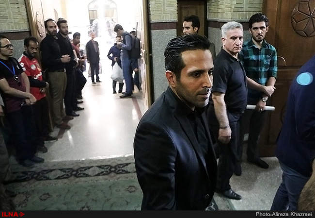 مراسم ترحیم هادی نوروزی کاپیتان تیم فوتبال پرسپولیس