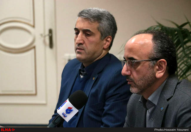 نشست خبری مدیر کل تامین اجتماعی.مدیر درمان و سرپرست بانک رفاه گیلان ب