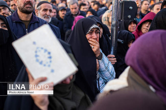 تشییع شهدای مدافع امنیت در قزوین