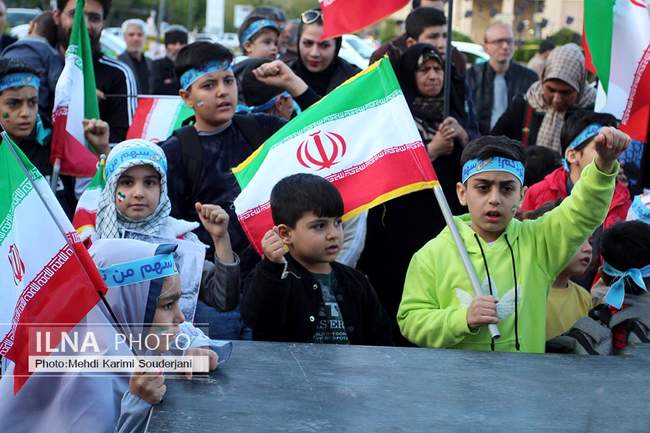 راهپیمایی کودکان علیه  جنایات آمریکایی_صهیونی در اصفهان