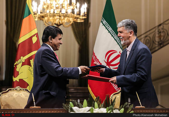 مراسم استقبال رسمی از رییس جمهور سریلانکا