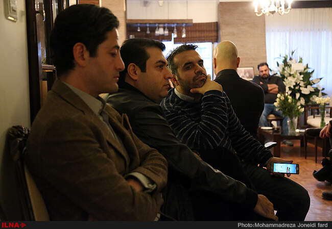حضور هنرمندان سینما در منزل مرحوم نیما طباطبایی فیلمساز جوان