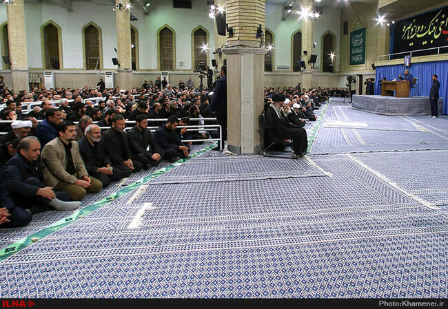 دومین روز مراسم سوگواری حضرت امیرالمؤمنین (ع) با حضور رهبر انقلاب