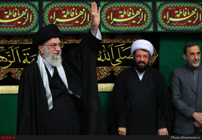 مراسم عزاداری و سوگواری شهادت حضرت فاطمه‌ی زهرا(س) با حضور رهبر انقلاب اسلامی