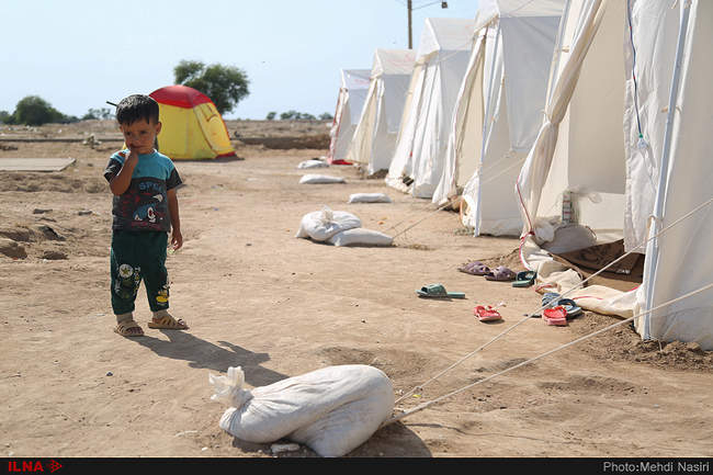 روزگار دشوار سیل‌زدگان روستای بُندهِ در اردوگاه 