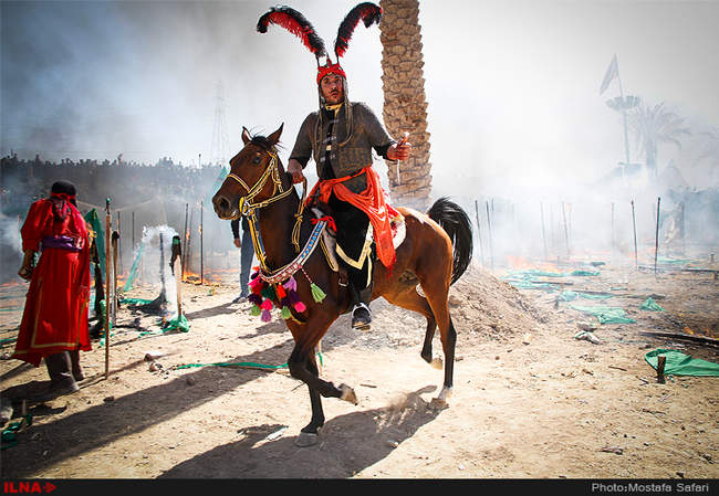 مراسم خیمه سوزان در طاقانک چهارمحال و بختیاری
