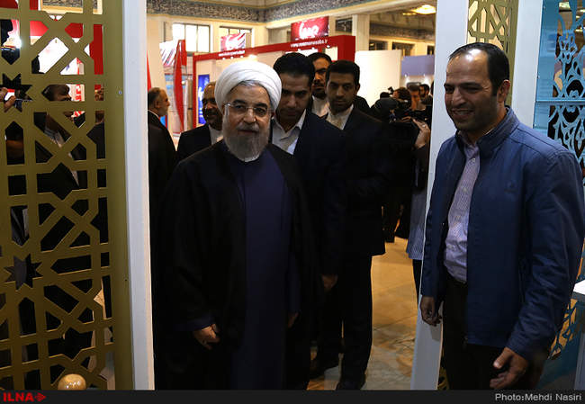 افتتاح بیست و دومین نمایشگاه مطبوعات با حضور رئیس جمهور