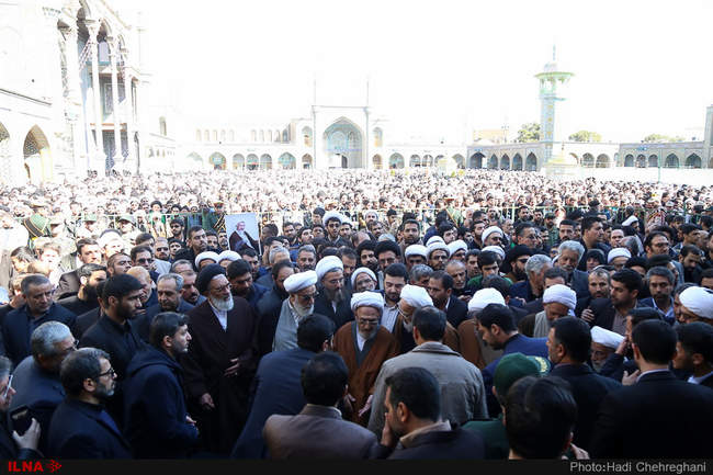 مراسم تشییع و تدفین آیت الله محمد مومن در قم