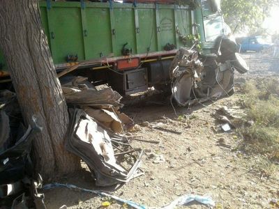 دو نفر در تصادف خونین محور بردسکن به خلیل‌آباد کشته و مجروح شدند