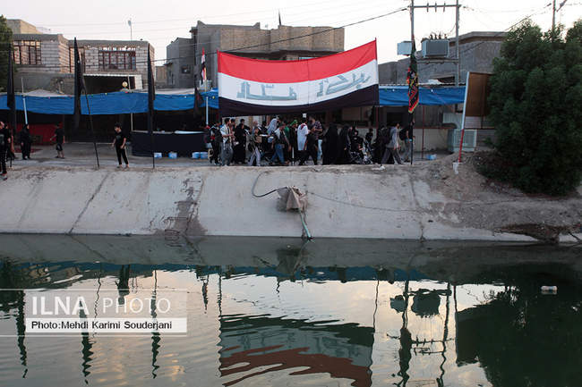 پیاده روی زائران اربعین از مسیر طریق العلما