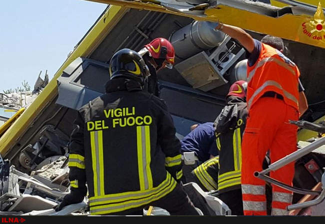 تصادف مرگبار قطار در ایتالیا