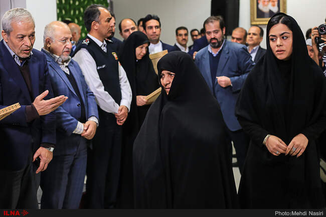 مراسم تجلیل از خانواده شهدای آتشنشان حادثه ساختمان پلاسکو