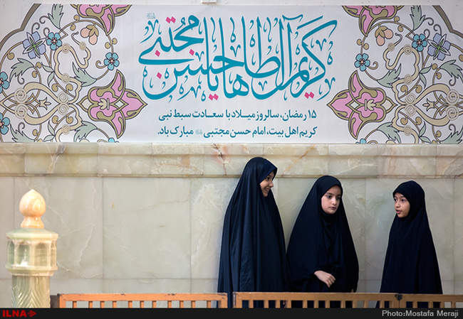 مراسم جزء خوانی قرآن کریم در حرم مطهر حضرت معصومه