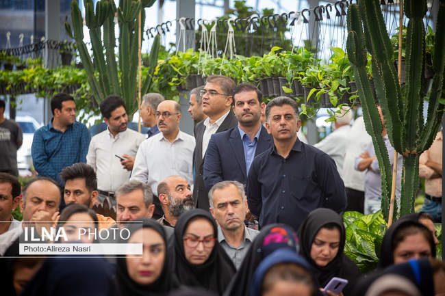 آئین افتتاح بازار گل و گیاه در قزوین