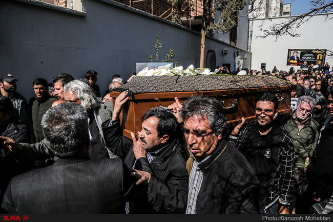 مراسم تشییع پیکر خشایار الوند