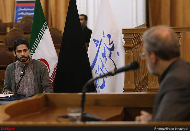 نشست خبری علی لاریجانی رئیس مجلس شورای اسلامی به مناسبت روز مجلس