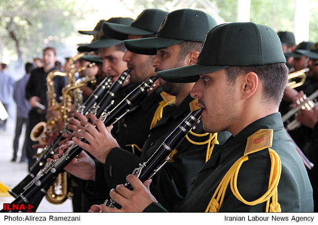 مراسم وداع با پیکرهای مطهر شهدای غواص