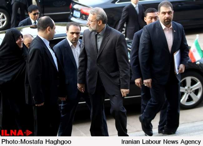 دیدار رئیس مجلس با رئیس جمهور چین‎