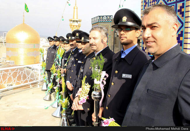 نقاره نوازی در سالروز ولادت امام رضا (ع)