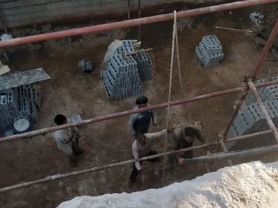 مصدومیت یک کارگر بر اثر سقوط در محل گودبرداری 