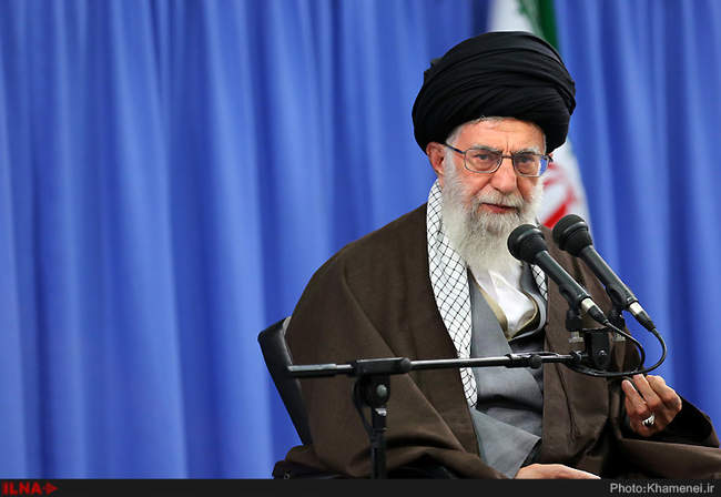 دیدار مداحان اهل‌بیت علیهم‌السلام با حضرت آیت‌الله خامنه‌ای رهبر 