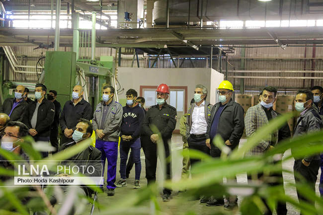 آئین رسمی راه‌اندازی مجدد خط  PM1 برای تولید کاغذ چاپ و تحریر مازندران