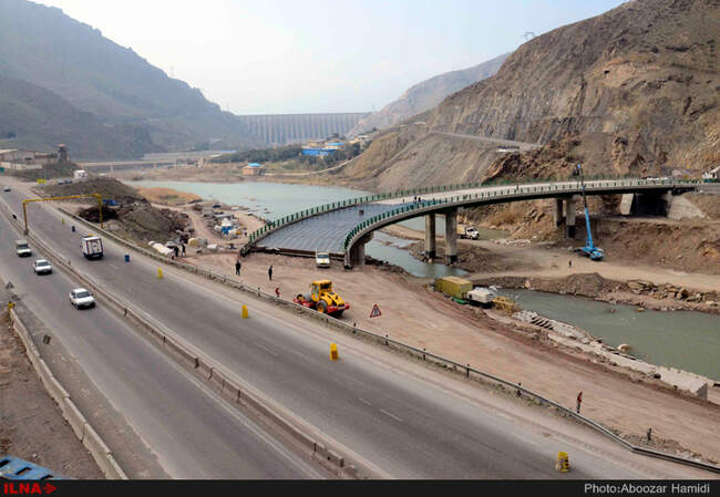  مراحل تکمیل آزادراه قزوین رشت محدوده منجیل رودبار