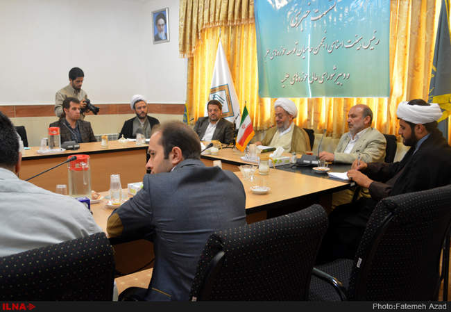 نشست خبری آیت الله مقتدایی رئیس هیئت امنای  انجمن حامیان توسعه حوزه ه