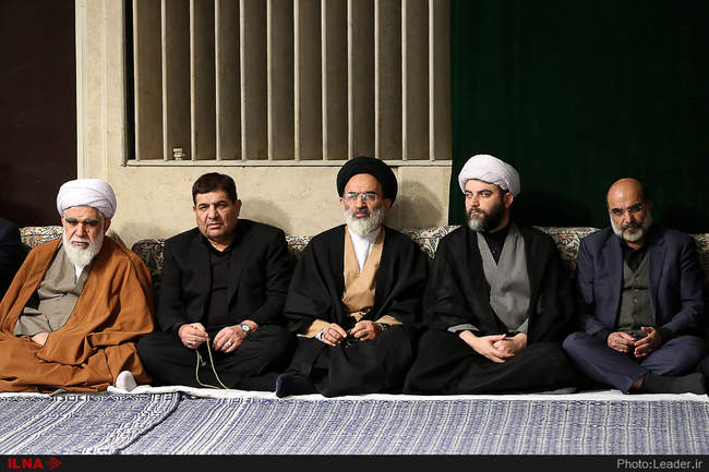 دومین شب از مراسم عزاداری ایام شهادت حضرت فاطمه‌زهرا(س) با حضور رهبر 