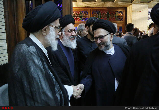 تصاویر حضور شخصیت‌های سیاسی در مراسم ترحیم برادر حسین مرعشی
