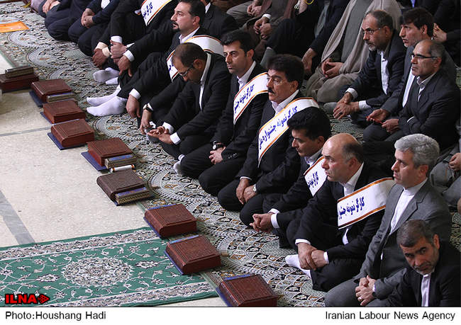 نمازجمعه تهران با حضور پرشور کارگران