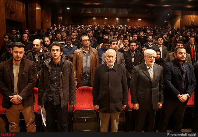 حضور محمدرضا عارف  به مناسبت روز دانشجو در دانشگاه شریف