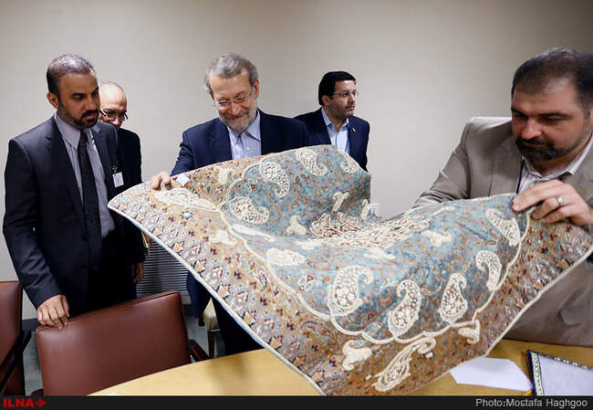 دیدار علی لاریجانی با رییس مجلس عمان