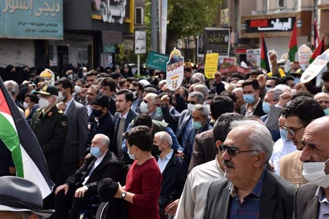 راهپیمایی اردبیلی‌ها به مناسبت روز جهانی قدس+عکس