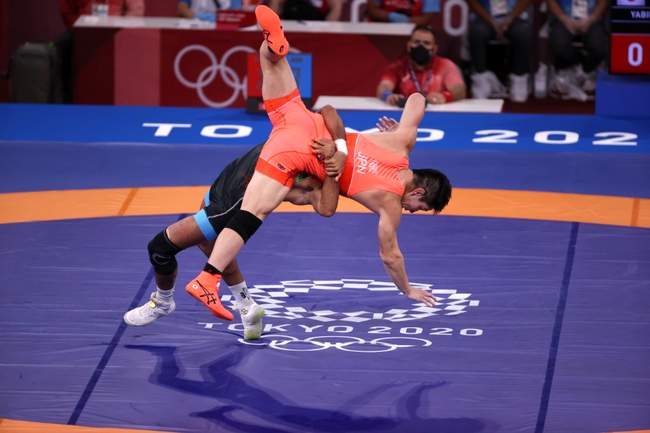 گزارش تصویری مسابقه محمد علی گرایی در رده بندی المپیک