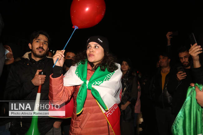 شادی مردم پس از صعود ایران به جام جهانی قطر