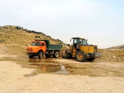 توقف عملیات برداشت مصالح از رودخانه قره‌آغاج