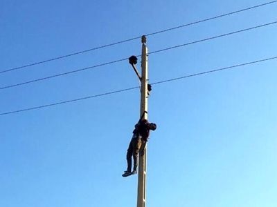 پایان زندگی سارق سیم برق در خشکبیجار