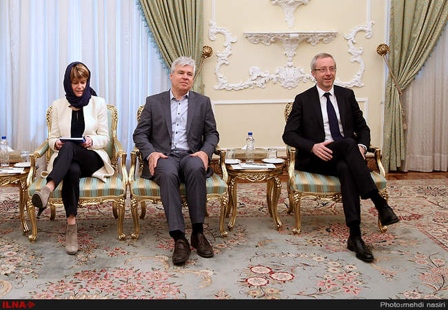 دیدار رئیس جمهور با کریستین دوفرین رئیس مجلس سنای بلژیک