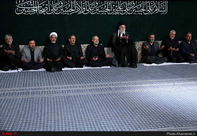 مراسم عزاداری شب تاسوعای حسینی با حضور رهبر معظم انقلاب اسلامی