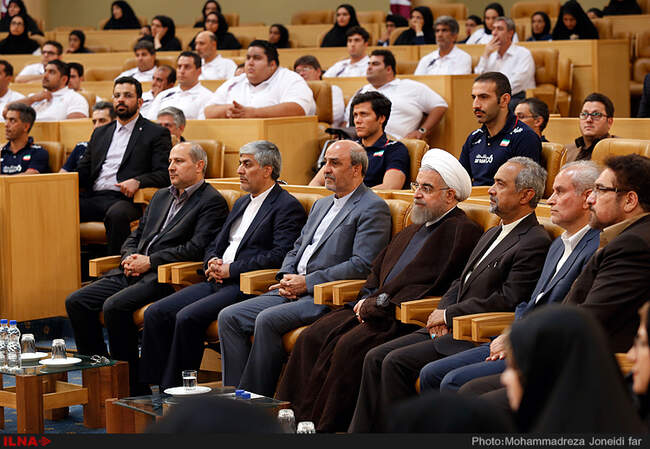 بدرقه ورزشکاران المپیکی و پارالمپیکی با حضور رئیس جمهور
