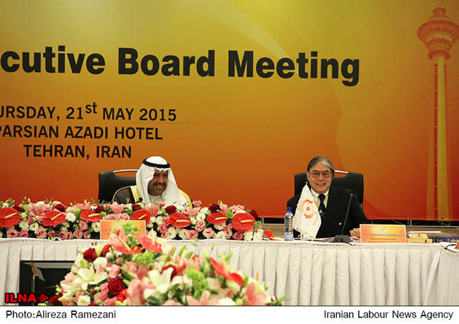 اجلاس اعضای هیات اجرایی شورای المپیک آسیا و نشست خبری شیخ احمد فهد ال