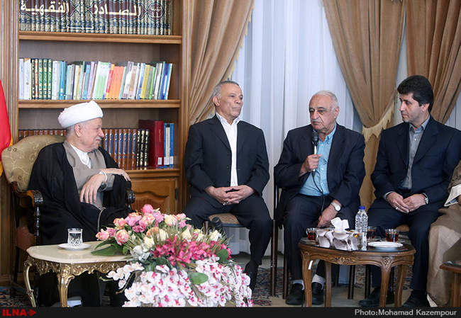 دیدار اعضای تیم ملی و مسئولین فدراسیون وزنه‌برداری با آیت الله هاشم�