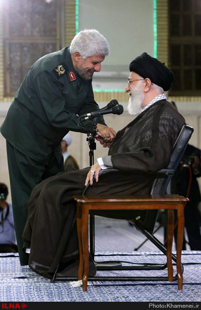 دیدار فرماندهان سپاه پاسداران انقلاب اسلامی‌ با حضرت آیت‌الله خامنه‌ای