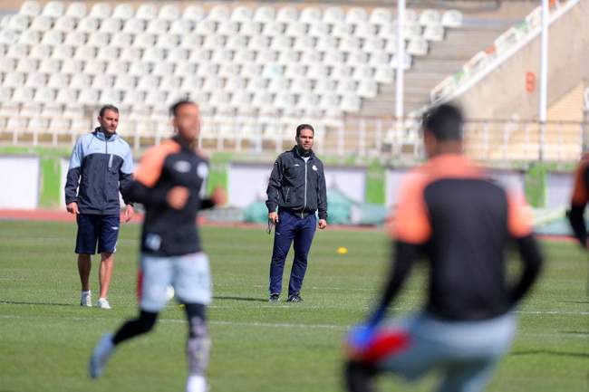 گزارش تصویری تمرین سایپا پیش از بازی با پرسپولیس